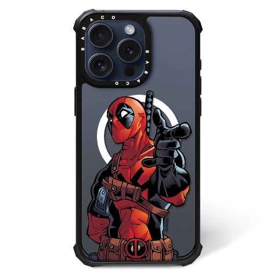 ERT GROUP Oryginalne i oficjalnie licencjonowane Marvel wzór Deadpool 017 Magnetyczne etui na telefon komórkowy IPHONE 14 PLUS Etui kompatybilne z MagSafe, Przeźroczysty ERT Group