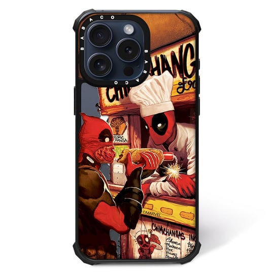 ERT GROUP Oryginalne i oficjalnie licencjonowane Marvel wzór Deadpool 024 Magnetyczne etui na telefon komórkowy IPHONE 15 Etui kompatybilne z MagSafe, Wielobarwny ERT Group