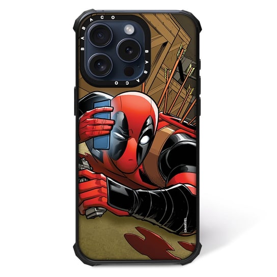 ERT GROUP Oryginalne i oficjalnie licencjonowane Marvel wzór Deadpool 026 Magnetyczne etui na telefon komórkowy IPHONE 14 PLUS Etui kompatybilne z MagSafe, Wielobarwny ERT Group