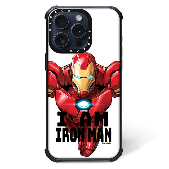 ERT GROUP Oryginalne i oficjalnie licencjonowane Marvel wzór Iron Man 029 Magnetyczne etui na telefon komórkowy IPHONE 14 PLUS Etui kompatybilne z MagSafe, Biały ERT Group