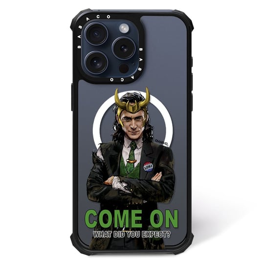 ERT GROUP Oryginalne i oficjalnie licencjonowane Marvel wzór Loki 005 Magnetyczne etui na telefon komórkowy IPHONE 14 PRO MAX Etui kompatybilne z MagSafe, Przeźroczysty ERT Group