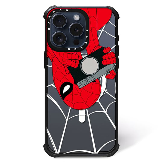 ERT GROUP Oryginalne i oficjalnie licencjonowane Marvel wzór Spider Man 027 Magnetyczne etui na telefon komórkowy IPHONE 13 PRO MAX Etui kompatybilne z MagSafe, Przeźroczysty ERT Group