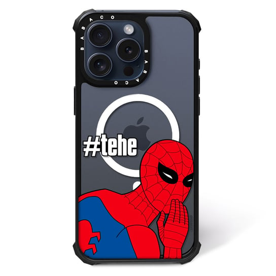 ERT GROUP Oryginalne i oficjalnie licencjonowane Marvel wzór Spider Man 028 Magnetyczne etui na telefon komórkowy IPHONE 14 PRO Etui kompatybilne z MagSafe, Przeźroczysty ERT Group