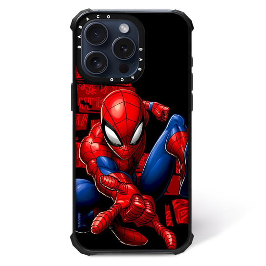 ERT GROUP Oryginalne i oficjalnie licencjonowane Marvel wzór Spider Man 040 Magnetyczne etui na telefon komórkowy IPHONE 13 PRO Etui kompatybilne z MagSafe, Czarny ERT Group