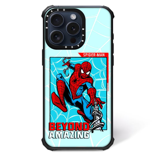 ERT GROUP Oryginalne i oficjalnie licencjonowane Marvel wzór Spider Man 041 Magnetyczne etui na telefon komórkowy IPHONE 14 PLUS Etui kompatybilne z MagSafe, Czarny ERT Group