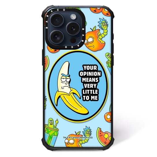 ERT GROUP Oryginalne i oficjalnie licencjonowane Rick and Morty wzór Rick i Morty 009 Magnetyczne etui na telefon komórkowy IPHONE 15 PRO MAX Etui kompatybilne z MagSafe, Niebieski ERT Group