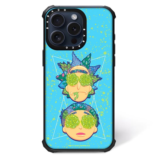 ERT GROUP Oryginalne i oficjalnie licencjonowane Rick and Morty wzór Rick i Morty 023 Magnetyczne etui na telefon komórkowy IPHONE 13 PRO MAX Etui kompatybilne z MagSafe, Niebieski ERT Group