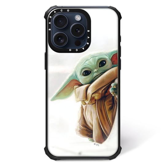 ERT GROUP Oryginalne i oficjalnie licencjonowane Star Wars wzór Baby Yoda 016 Magnetyczne etui na telefon komórkowy IPHONE 14 Etui kompatybilne z MagSafe, Biały ERT Group