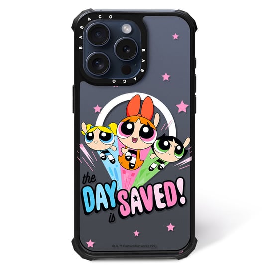 ERT GROUP Oryginalne i oficjalnie licencjonowane The Powerpuff Girls wzór Atomówki 031 Magnetyczne etui na telefon komórkowy IPHONE 14 PLUS Etui kompatybilne z MagSafe, Przeźroczysty ERT Group