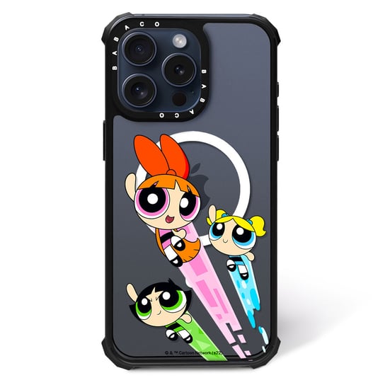 ERT GROUP Oryginalne i oficjalnie licencjonowane The Powerpuff Girls wzór Atomówki 032 Magnetyczne etui na telefon komórkowy IPHONE 14 PLUS Etui kompatybilne z MagSafe, Przeźroczysty ERT Group