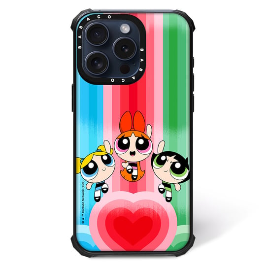 ERT GROUP Oryginalne i oficjalnie licencjonowane The Powerpuff Girls wzór Atomówki 036 Magnetyczne etui na telefon komórkowy IPHONE 15 Etui kompatybilne z MagSafe, Wielobarwny ERT Group