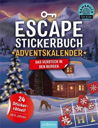 Escape-Stickerbuch - Adventskalender - Das Versteck in den Bergen Ars Edition