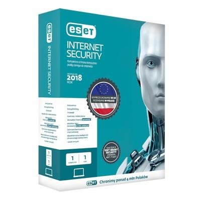 ESET Internet Security, BOX, 1 użytkownik, polski Inny producent