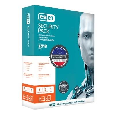 ESET Security Pack dla 3 użytkowników kontynuacja na 1 rok ESET