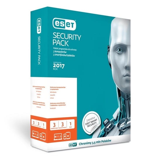 ESET Security Pack dla 3 użytkowników kontynuacja na 2 lata 