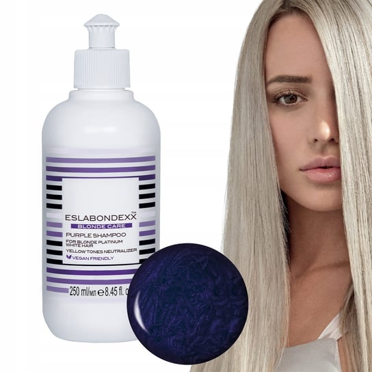 Eslabondexx, Blonde Care Purple Shampoo, Szampon Do Włosów Neutralizujący Żółte Odcienie, 250ml Eslabondexx