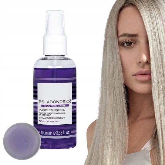Eslabondexx, Purple Shine Oil, Fioletowy Olejek Nabłyszczający Do Włosów Blond, 100ml Eslabondexx