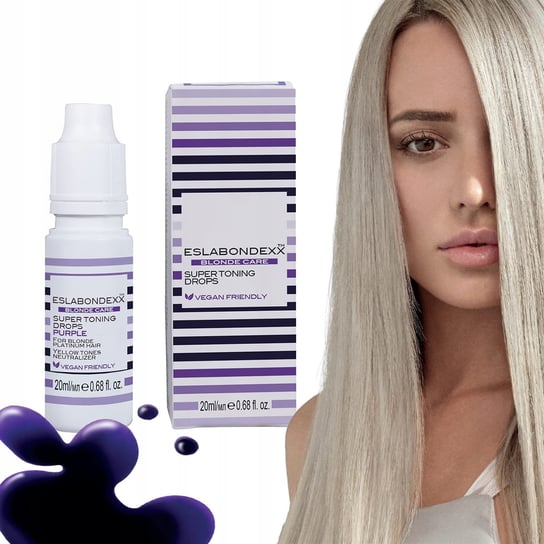 Eslabondexx, Super Toning Drops Purple, Tonizujący Pigment Fioletowy Do Włosów Blond, 20ml Eslabondexx