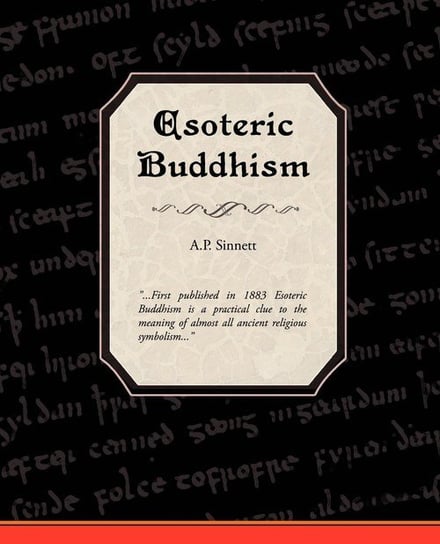 Esoteric Buddhism Sinnett A.P.