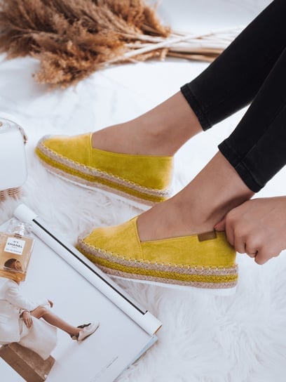 Espadryle damskie LANSI żółte Dstreet ZY0056-36 Inna marka