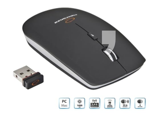 Esperanza EM120K nano USB PC/MA mysz bezprzewodowa Esperanza