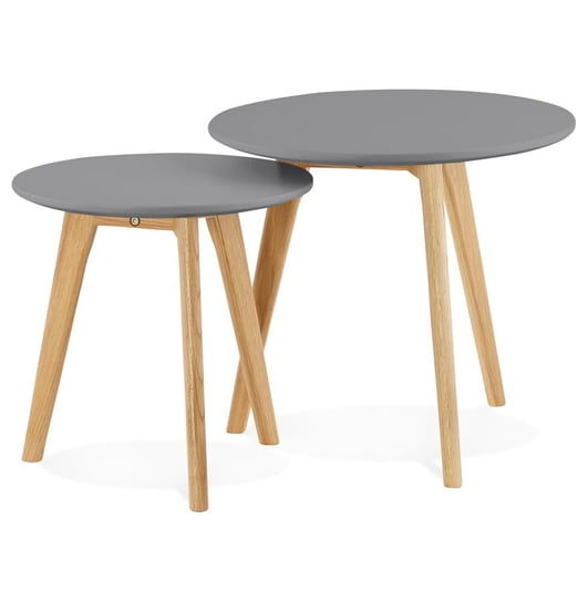ESPINO zestaw stolików ciemny szary Kokoon Design