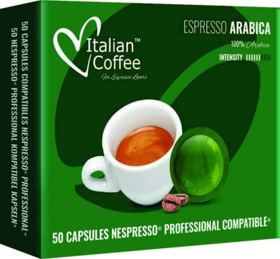 Espresso Arabica kapsułki kompatybilne z systemem NESPRESSO PROFESSIONAL - 50 kapsułek Italian Coffee