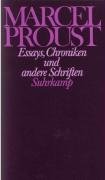 Essays, Chroniken und andere Schriften Proust Marcel