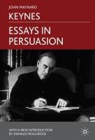 Essays in Persuasion Keynes J.