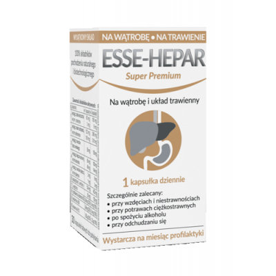 Esse-Hepar Super Premium, Suplement diety, 30 kaps. Uniphar