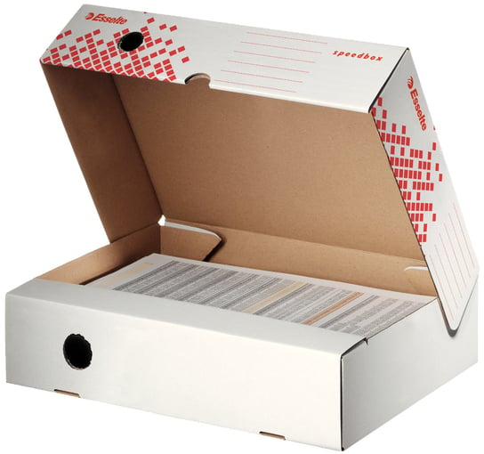 Esselte, pudło speedbox, 80 mm otwierane od szerszej strony Esselte