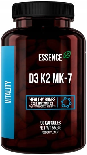 Essence D3 K2 Mk-7 Witamina D I K Odporność, Suplement diety, 90 kaps. Inna marka