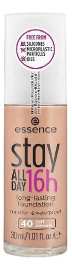 Essence, Stay All Day Long-Lasting 16H Foundation, Długotrwały Podkład Do Twarzy, 40 Soft Almond, 30 ml Essence