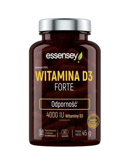 Essensey Witamina D3 Forte, Suplement diety, 90 kapsułek Essensey