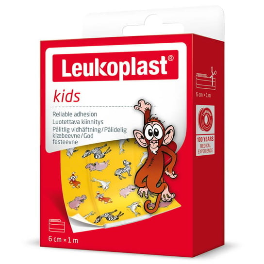 Essity Poland, Leukoplast Kids Plaster Do Cięcia Z Opatrunkiem, 6Cm X 1M Essity Poland