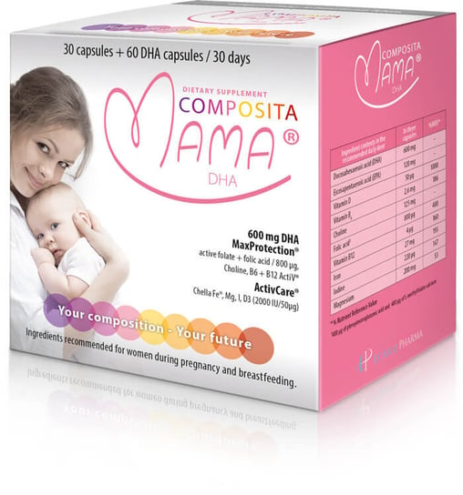 Establo Pharma, Composita Mama DHA, 30 + Suplement diety, 60 kaps. Establo Pharma