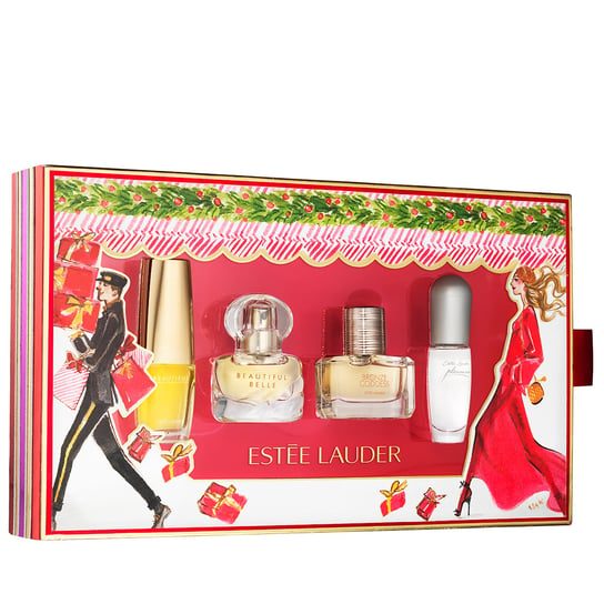 Estee Lauder, Fragrance Treasures, zestaw kosmetyków, 4 szt. + pudełko prezentowe Estée Lauder