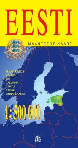 Estonia. Mapa samochodowa 1:500 000 Opracowanie zbiorowe