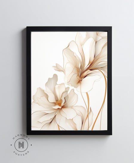 Eteryczne kwiaty - 30x40 cm - Bez ramy Harmony Posters