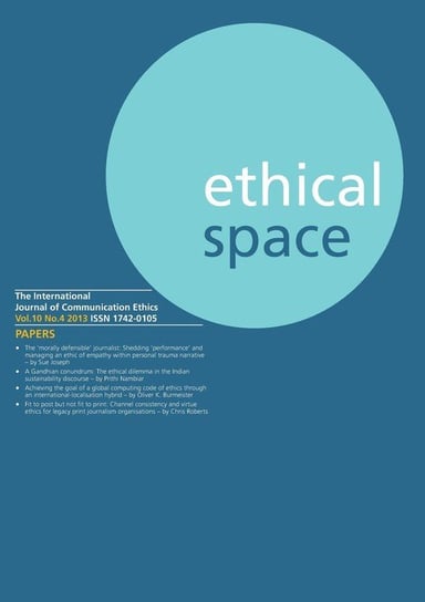 Ethical Space Vol.10 Issue 4 Arima Publishing