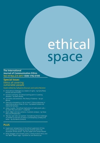 Ethical Space Vol.14 Issue 2/3 Arima Publishing