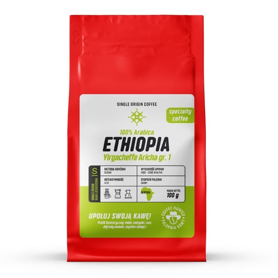 Ethiopia Aricha natural KAWA ZIARNISTA (Kawa Specialty) - 100 g. COFFEE HUNTER