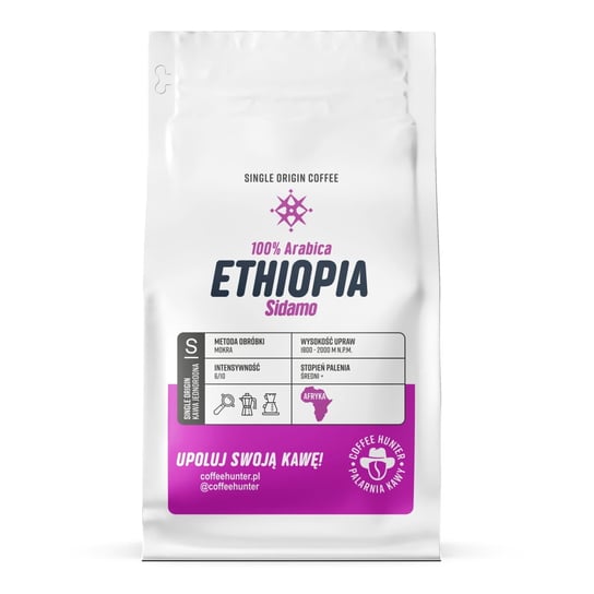 Ethiopia Sidamo KAWA ZIARNISTA - 1000 g COFFEE HUNTER