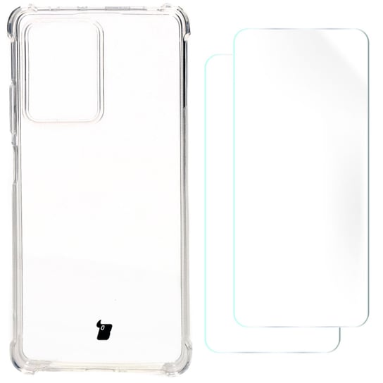 Etui + 2X Folia Bizon Clear Pack Do Poco X5 Pro Bizon