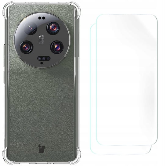 Etui + 2X Folia Bizon Do Xiaomi 13 Ultra, Zestaw Bizon