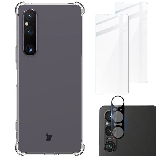 Etui + 2x szkło + obiektyw Bizon do Xperia 1 V Bizon