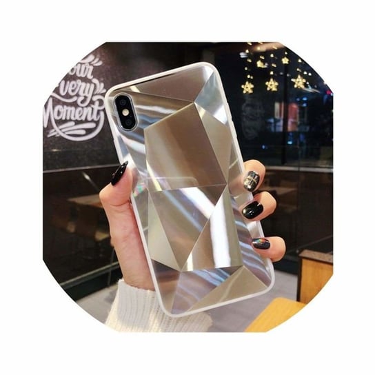 Etui 3D Lustro Mirror Obudowa Diamond Stone SAMSUNG GALAXY S10 srebrne Samsung