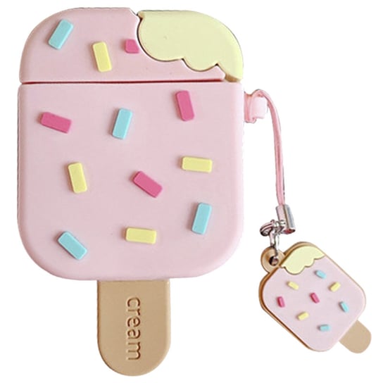 Etui Airpods Różowy Lód GEL