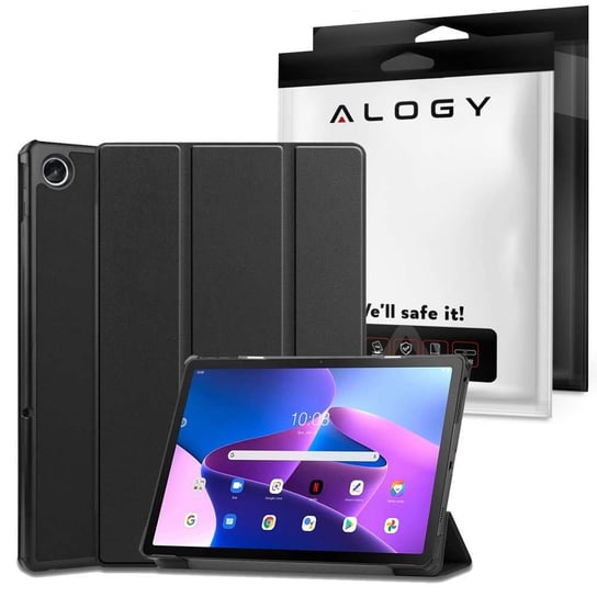 Etui Alogy Book Cover do Samsung Galaxy Tab A7 10.4 2020/ 2022 T500/T505 Czarny 4kom.pl