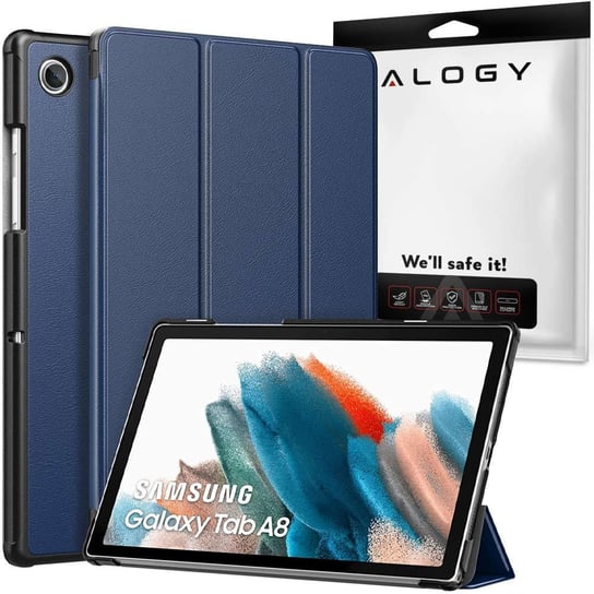Etui Alogy Book Cover do Samsung Galaxy Tab A8 2021 SM-X200/SM-X205 Granatowy 4kom.pl